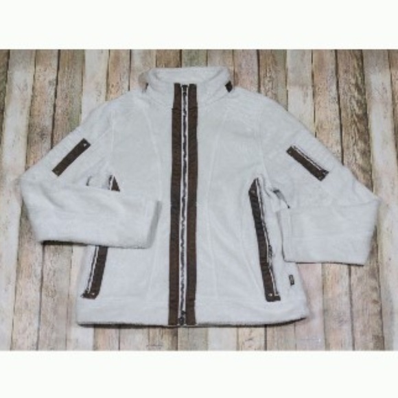 Kuhl Jackets & Blazers - Kuhl Flight Fleece Jacket Ivory Full Zip No Hood